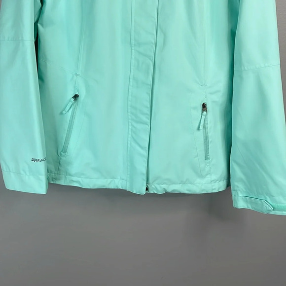 MCKINLEY Aquabase Hooded Jacket Aqua Green Water Resistant Zip Pockets Size M - Picture 4 of 16